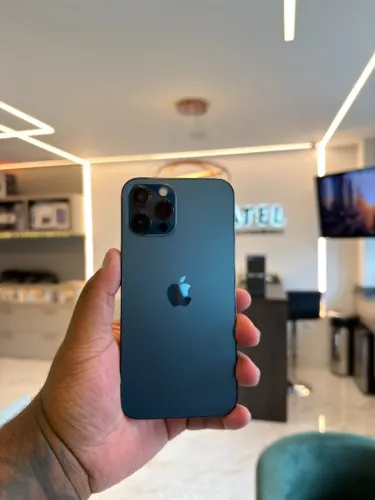 iPhone 12 Pro Max 128GB 69% Azul - Loja Fisica