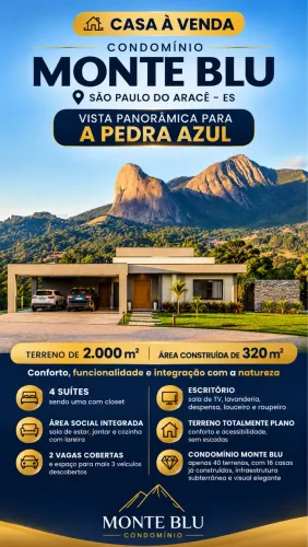 Casa de alto padrão condomínio Monte Blu