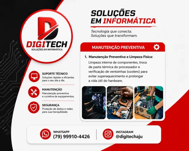 Manutenção preventiva de computadores e notebooks 