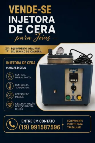 Vende-se uma injetora manual digital para jóia 220V