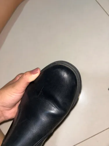 bota couro legítimo tam 37