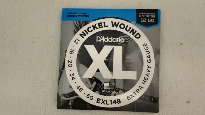 Corda guitarra Daddario EXL148 12-60 EXTRA HEAVY GAUGE optimized for C tuning