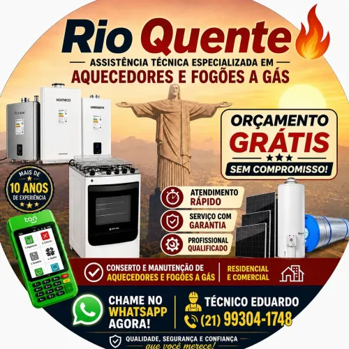 Técnico de aquecedor e fogão a gás 
