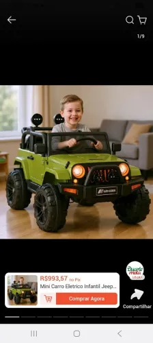 Mini Carro Elétrico *ROSA*