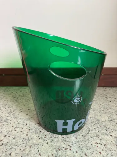 Balde Gelo Heineken Acrílico Verde - Raro