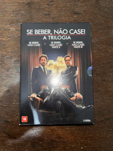 Box Trilogia Se Beber, Não Case! - 3 DVDs - Excelente Estado