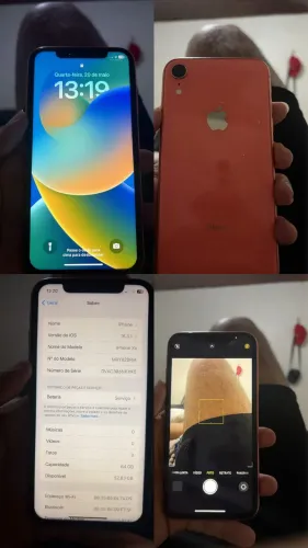 iPhone XR 64GB Coral - Muito Conservado