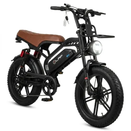 Bike Elétrica LAF L40 Plus 1000W Banco Preto e Marrom