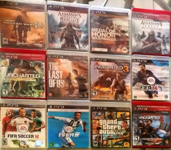 Jogos PS3 mídia física