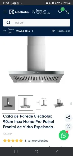 Coifa Eletrolux Pro Home
