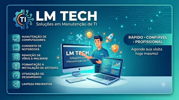 Manutenção de Computadores e Notebooks - LM Tech TI