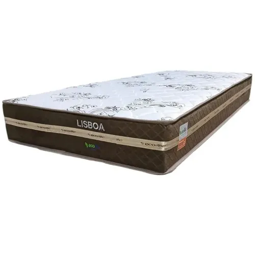Colchão Lisboa 88×188 Solteiro Molas Ensacadas Ecotec / entrega hoje