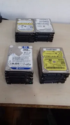 Lote de HDs de 500GB Usados - saúde 100% - 10 peças