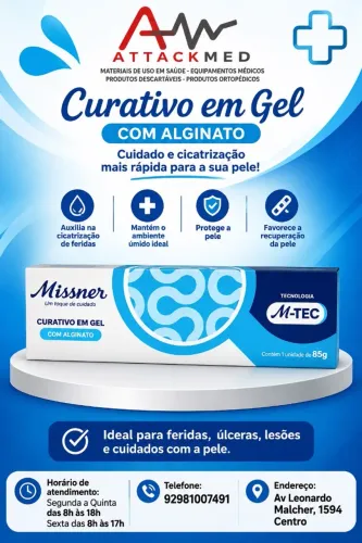 CURATIVO EM GEL COM ALGINATO M-TEC 85G CART C/ 1UN