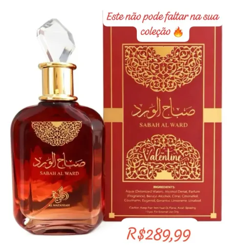 Perfume Feminino Sabah Al Ward Valentine Eau de Parfum (100 ml)