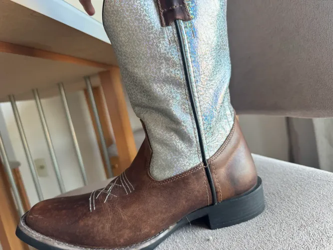Desapegando essa Bota Texana Country Moiadeiros MORS metalizada