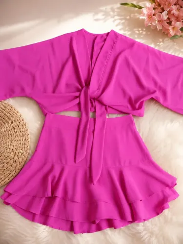 Conjunto short saia