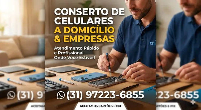 Precisa consertar o celular mas está sem tempo de ir até uma assistência? ?