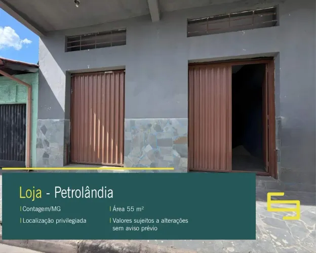 Loja para alugar no bairro Petrolândia em Contagem/MG.