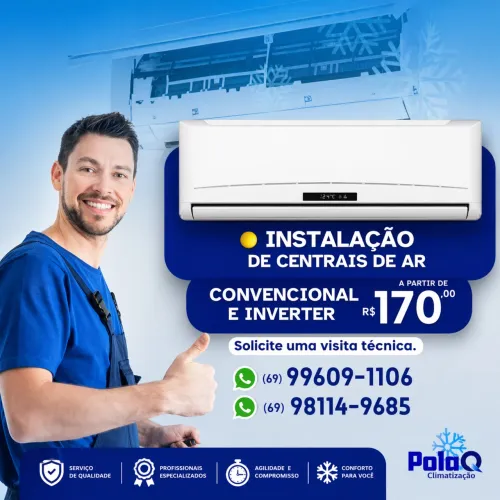 Vendo instalação de central de ar 