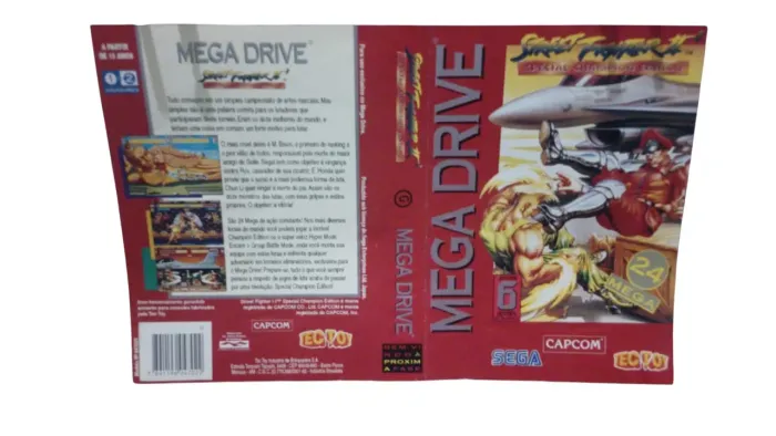 Capa de jogo de mega drive street fighter 2 special Champion edition