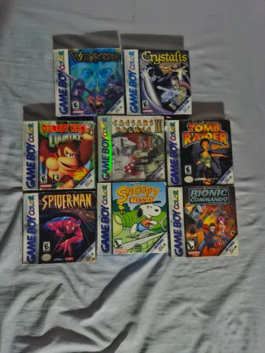 Cartuchos originais com caixa game boy