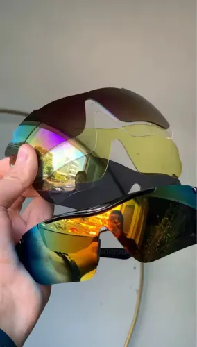 Óculos Ciclyng com 5 lentes e acessórios 