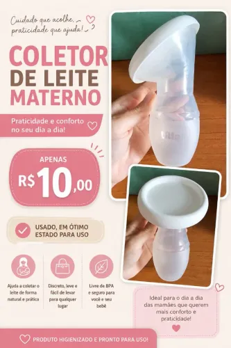 Coletor de leite materno