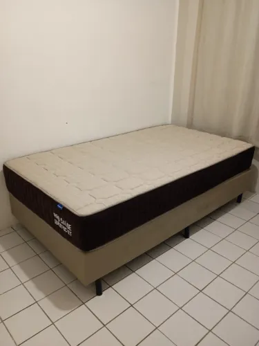 Colchão e Box Ortobom Pró Saúde Superpocket tamanho Viúva 128cm largura x 188cm compriment