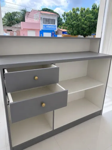 Valor negociável - Balcão loja MDF NAVAL - projetado com LED
