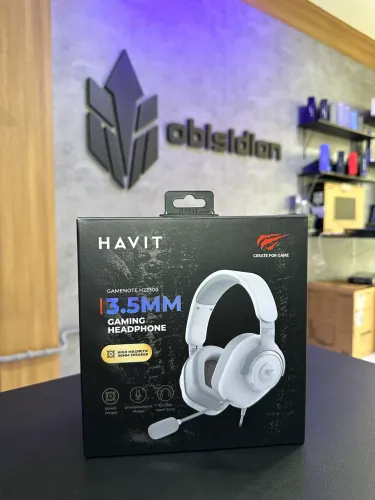 HEADSET GAMER HAVIT H2230D BRANCO NOVO.