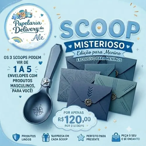 Papelaria Menino 2 Scoops