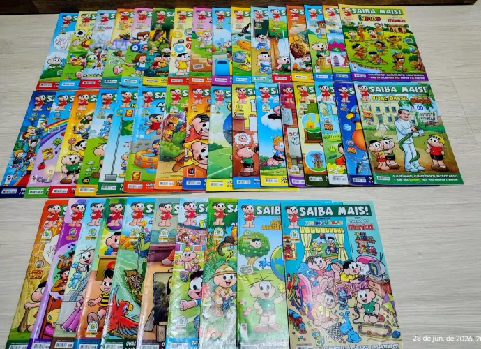 Revistas / Gibis coleção SAIBA MAIS da Turma da Mônica. Venda avulsa. 
