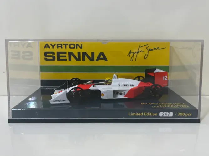 Ayrton Senna 1:43 F1 Minichamps McLaren Honda MP4/4 Car Settings 1988
