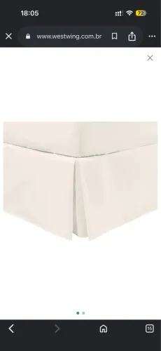 Saia Babado para Cama Box Casal Westwing - cores rosa, azul ou amarela