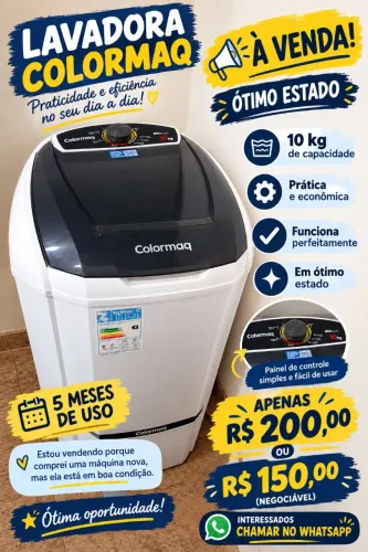 Tanquinho de Lavar Roupas - 5 Meses de Uso - Ótimo Estado