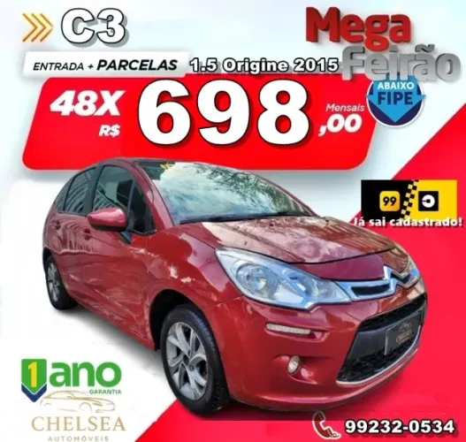 Citroen C3 Attra/origine Pack 1.5 Flex 8V 5P MEC 2015