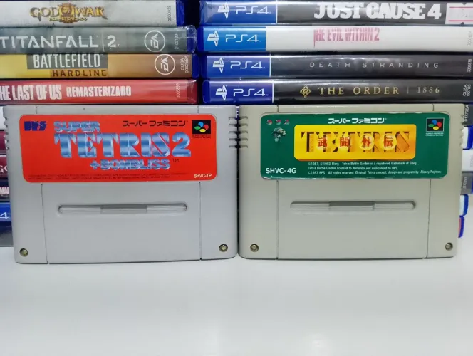 Tetris 1 e 2 original Famicom