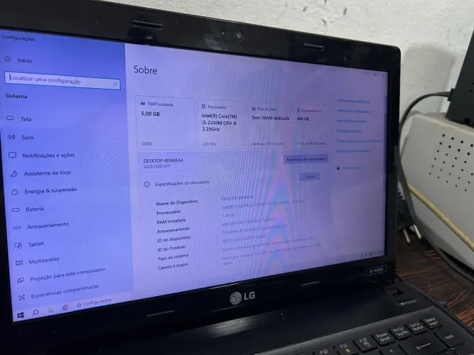 NOTEBOOK LG i3 - PRONTO PARA USO!