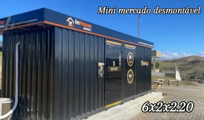 Container de mini mercado desmontável