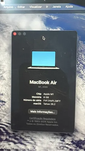 MacBook Air M1 2020, 8GB RAM, Impecável + Magic Mouse e Caixa Original