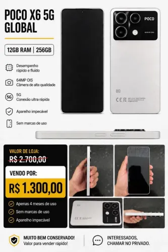Celular poco X6 5G