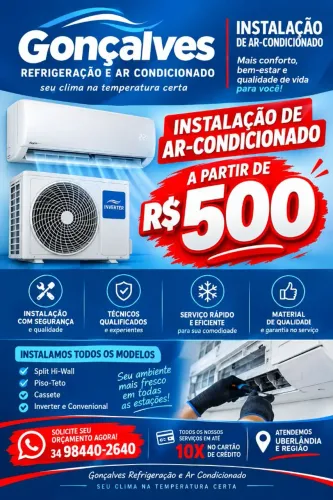 Instalação de ar condicionado
