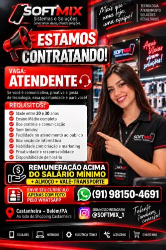 Vaga Atendente