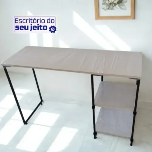 Mesa de Escritório 1,1m NOVA Escrivaninha Multiuso Industrial Computador Notebook Birô