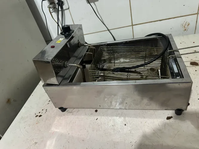 Fritadeira semi industrial inox