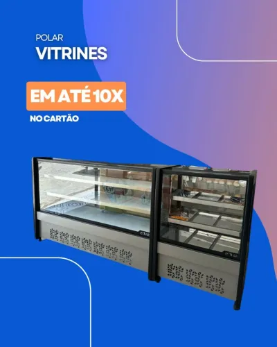 Balcão Vitrine Expositor Refrigerado Polar para frios e embutidos em até 10x sem juros