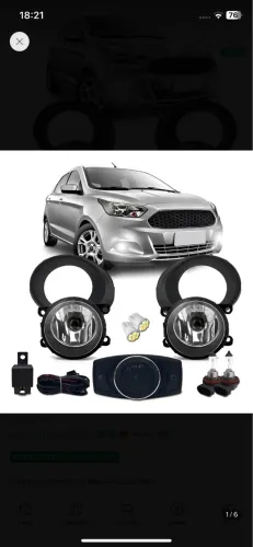 Farol de milha Ford Ka
