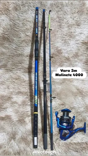 Kit albatroz vara e molinete novos