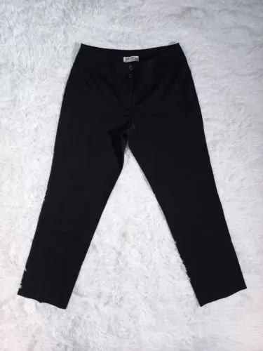 Calça de Alfaiataria Feminina Preta 42